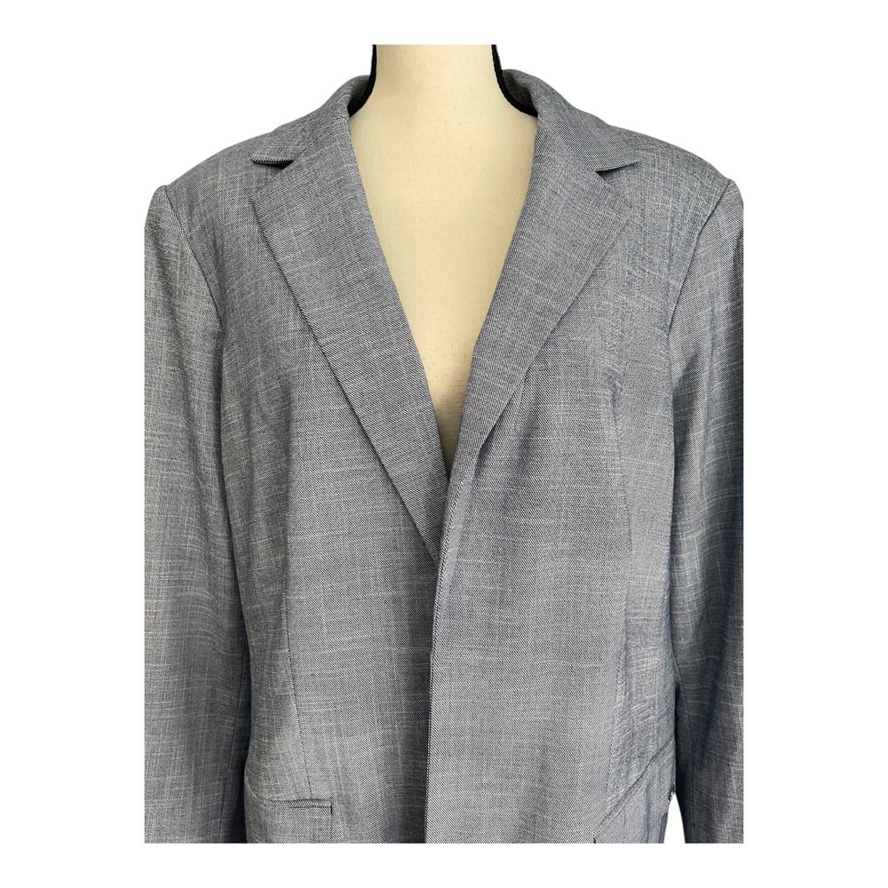 Calvin Klein Blazer Women's Plus Size 20W Gray Open Front - Picture 2 of 4